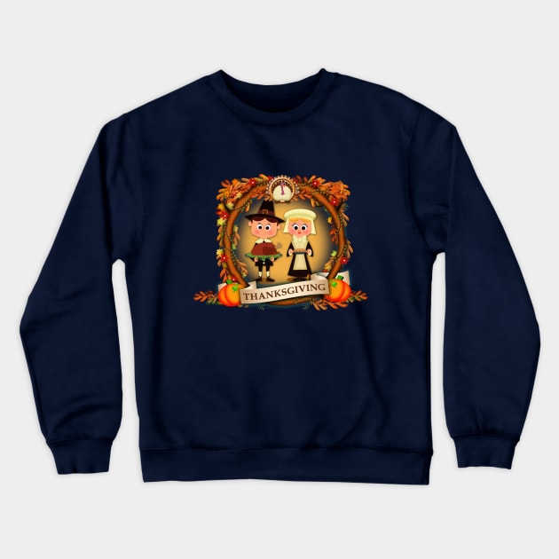 thanksgiving Crewneck Sweatshirt by richhwalsh